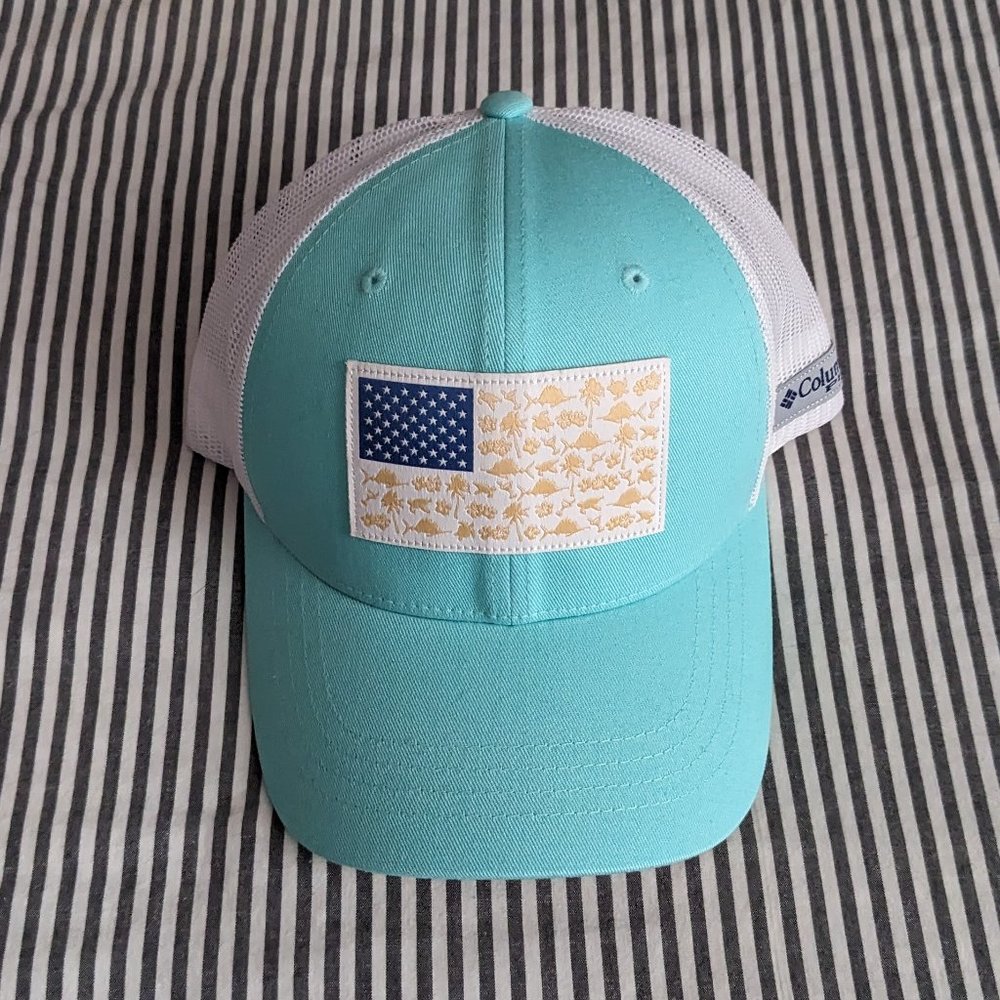 Columbia PFG Fish Flag Snapback Hat